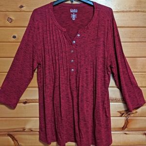 NWOT Croft & Barrow Burgundy Red Tunic